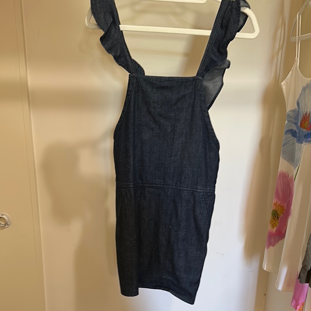 Joie dress   Blue Denim Dress with Ruffle Straps